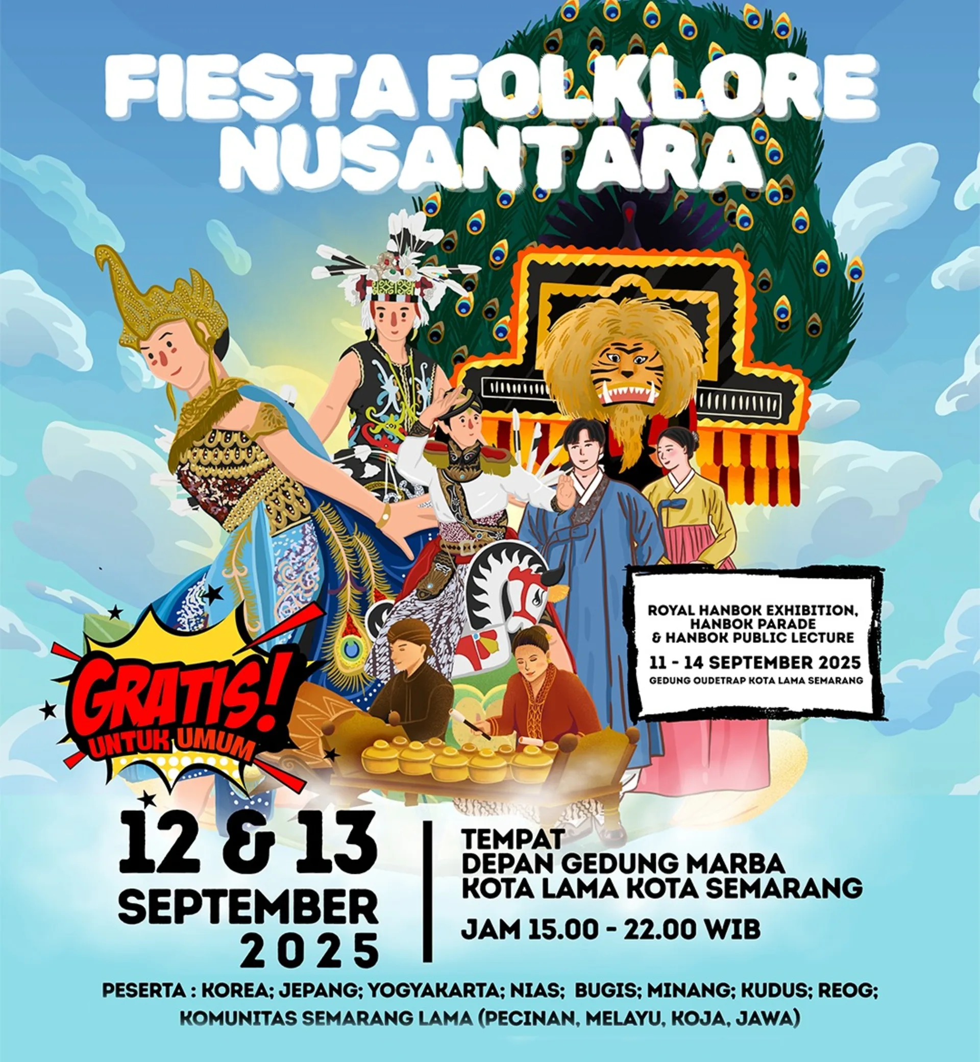 Fiesta Folklore Festival 2025 Sajikan Seni Budaya Dunia, Jepang dan Korea Ikut Tampil