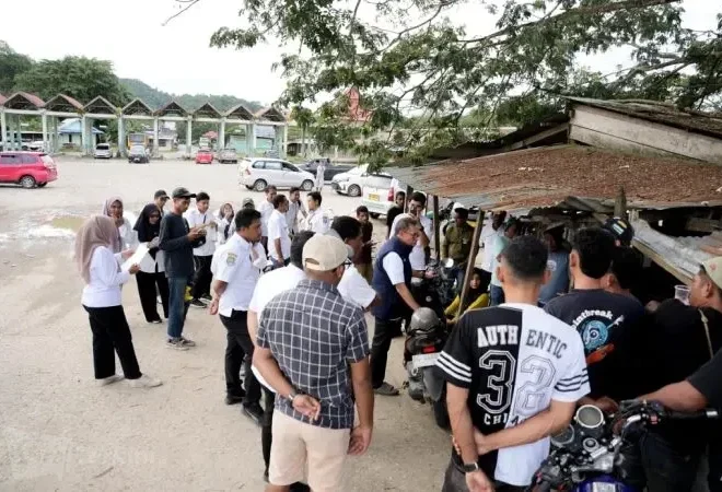 Bupati Halteng Tinjau Rencana Jembatan dan Fasilitas Publik Weda