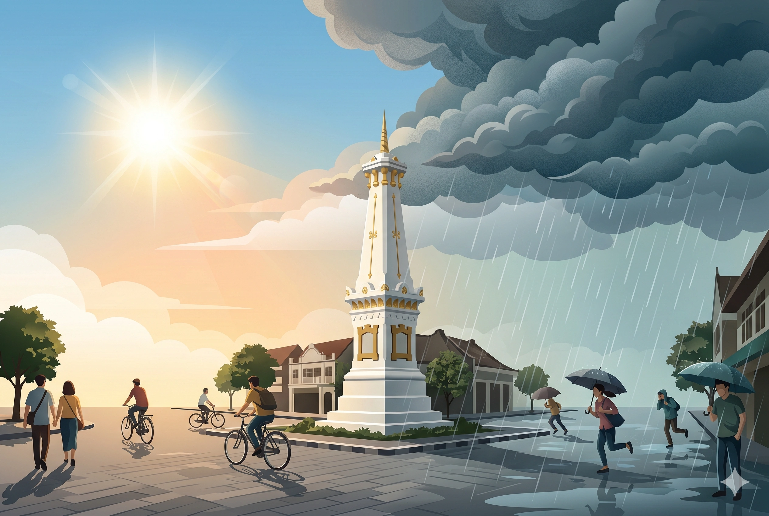 Bibit Siklon 92W Mengintai, Sleman dan Wilayah Utara DIY Berpotensi Hujan di Tengah Kemarau
