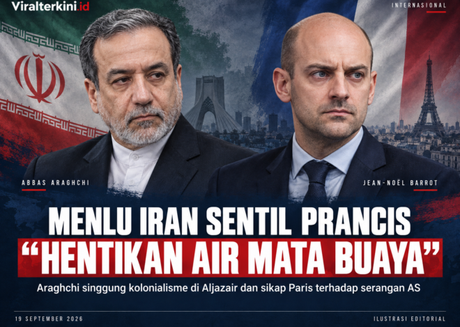 Menlu Iran Sentil Prancis: “Hentikan Air Mata Buaya”, Singgung Sejarah Kolonial di Aljazair